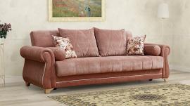 Диван - кровать Порто М велюр тенерифе крем/велюр тенерифе хумус