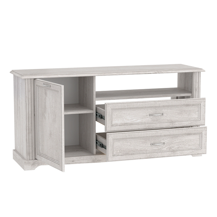 ТВ - Тумба 32.16 Сохо Бетон пайн белый/бетон пайн патина